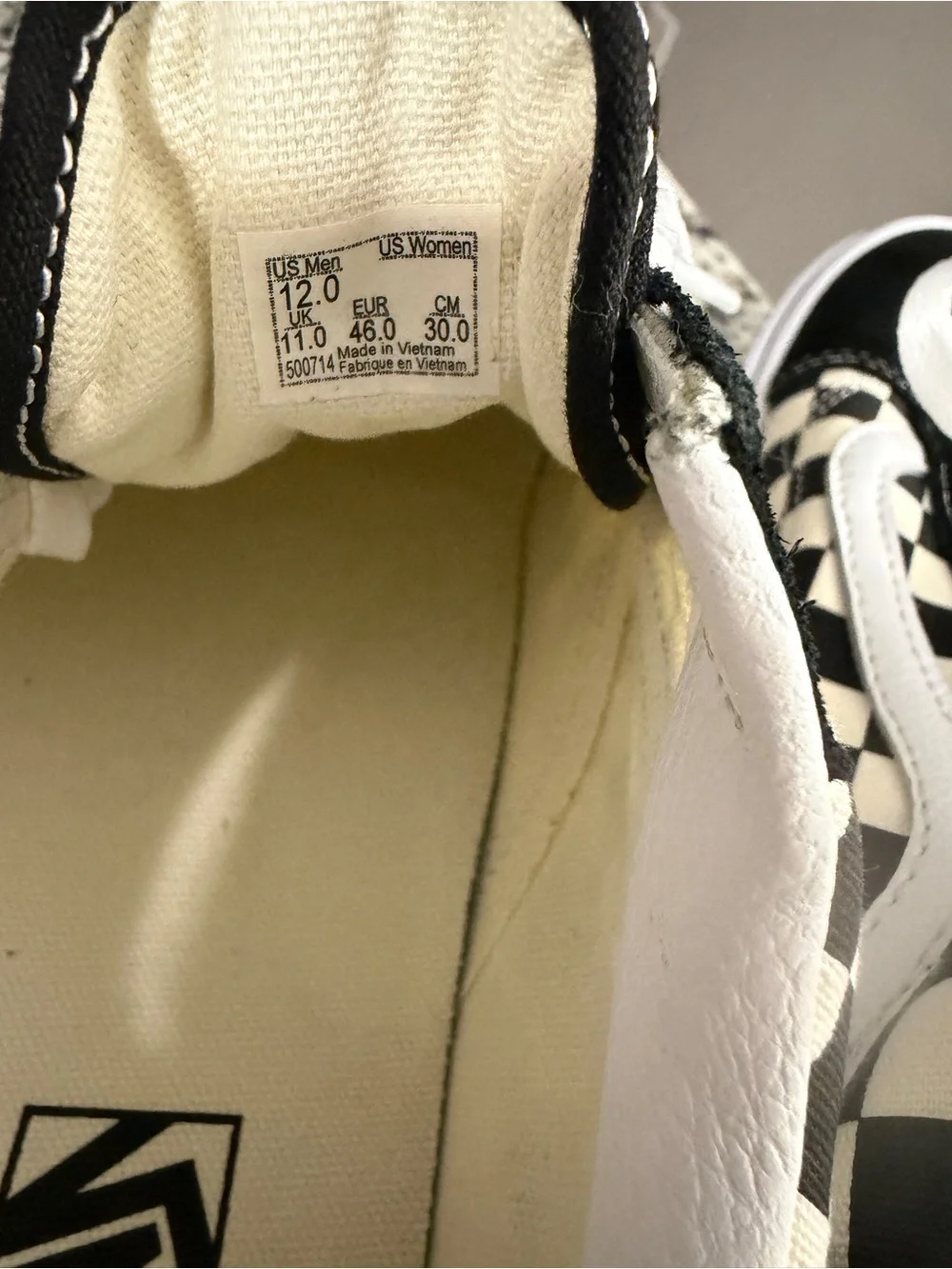 Brand new never worn (without box)  Vans Old Skool Checkerboard Sneakers